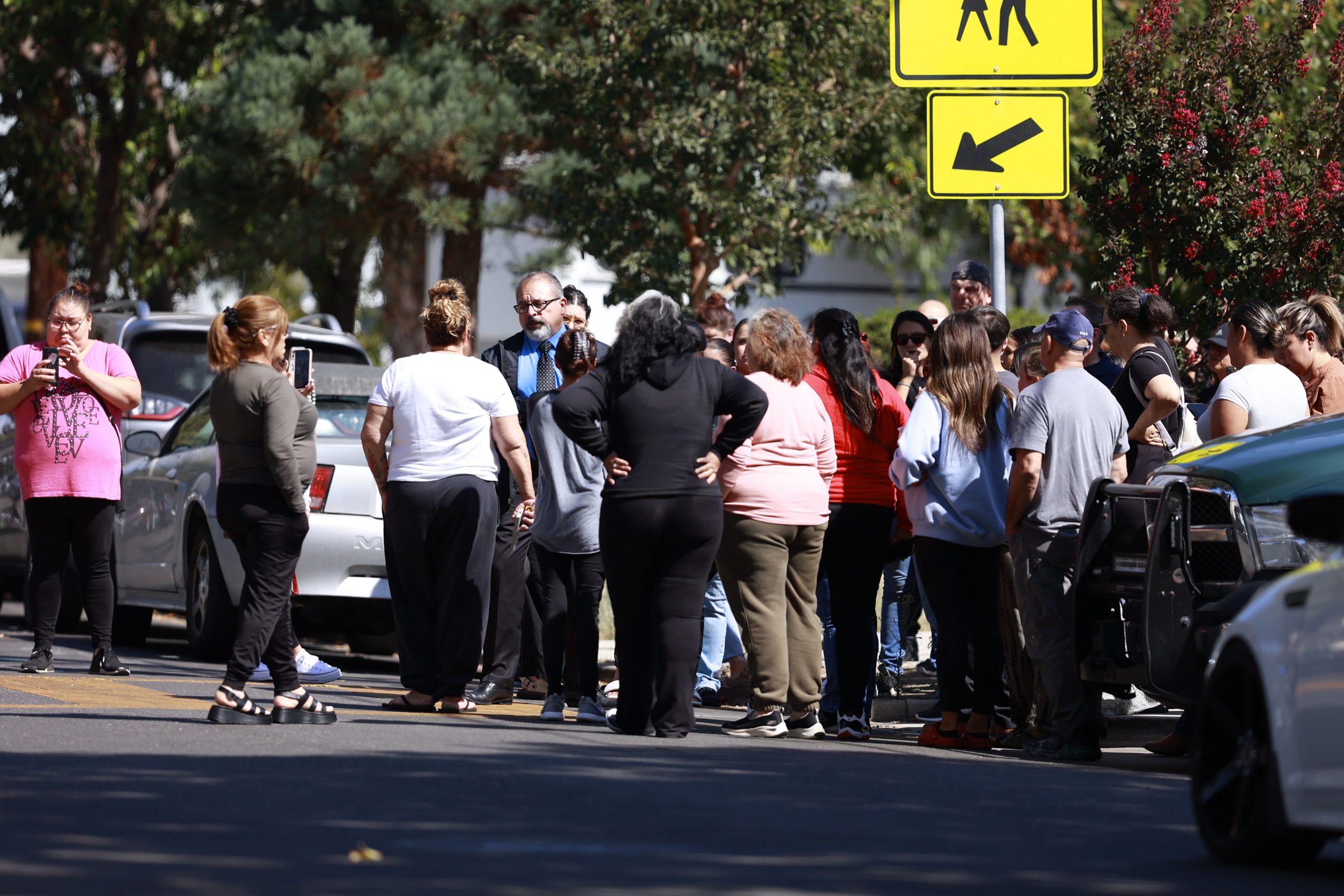 Concerned parents waited outside Hollister High School amid lockdown ...