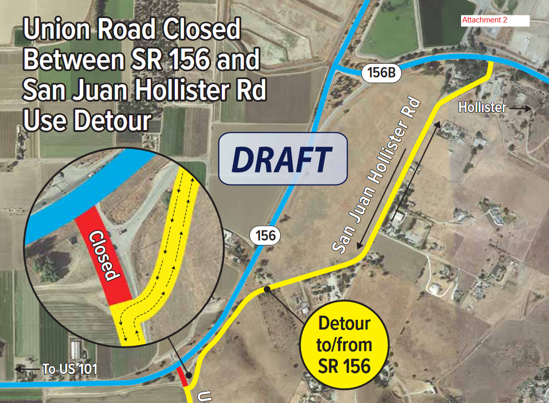Temporary closure of Union Road section to begin Aug. 15 | BenitoLink